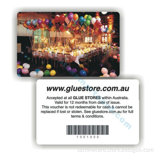 High quality PVC barcode membership card factory price